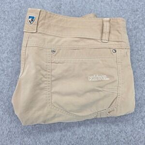 Kuhl Men's Khaki Outdoor Cargo Shorts Size 36 Vented Crotch Hiking Camping